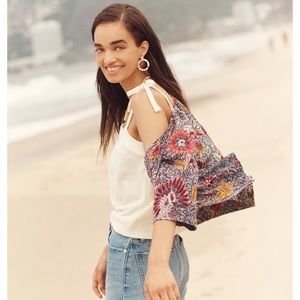 Madewell Crosshatch Tie-Strap Tank Top